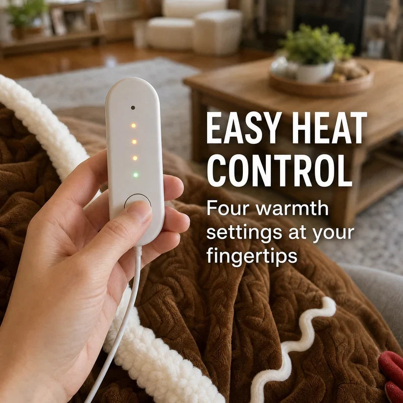 Ginger Robe remote control with four warmth settings